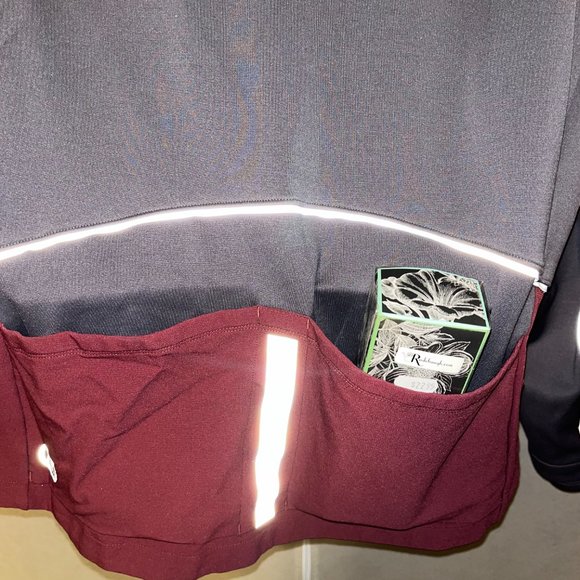 Novara "headwind" Jacket, Color Rouge/Asphalt (maroon/grey) Men's Size XL - Picture 9 of 16